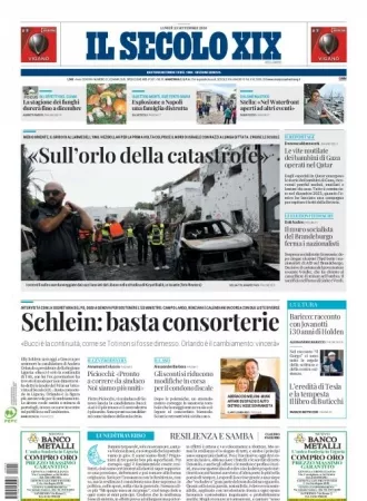 Prima-pagina-secolo-xix-editoriale-oggi-edizione-di-oggi-23-09-2024