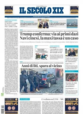 Prima-pagina-secolo-xix-editoriale-oggi-edizione-di-oggi-28-02-2025