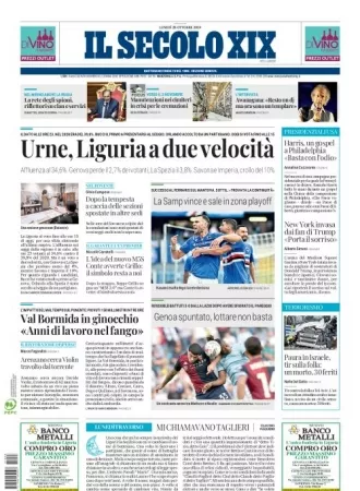 Prima-pagina-secolo-xix-editoriale-oggi-edizione-di-oggi-28-10-2024