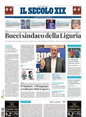 Prima-pagina-secolo-xix-editoriale-oggi-edizione-di-oggi-29-10-2024