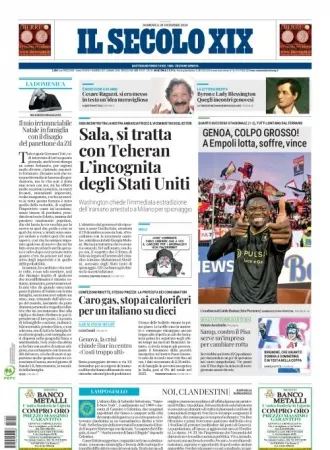 Prima-pagina-secolo-xix-editoriale-oggi-edizione-di-oggi-29-12-2024