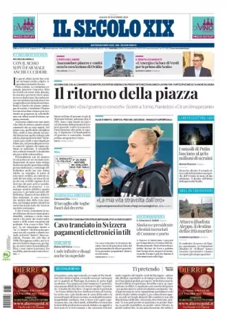 Prima-pagina-secolo-xix-editoriale-oggi-edizione-di-oggi-30-11-2024