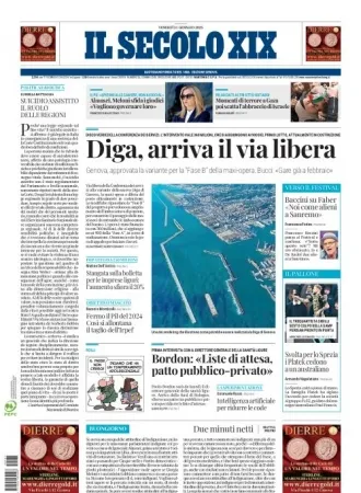 Prima-pagina-secolo-xix-editoriale-oggi-edizione-di-oggi-31-01-2025