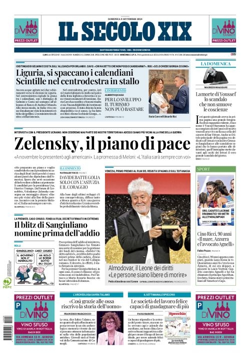 Prima-pagina-secolo-xix-editoriale-oggi-edizione-di-oggi-2024-09-08