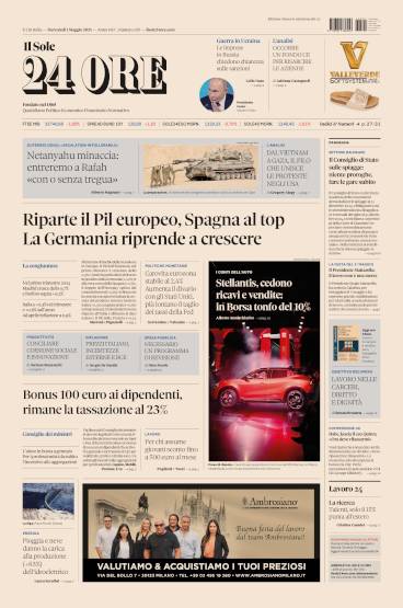 Prima-pagina-sole-24-ore-edizione-del-01-05-2024