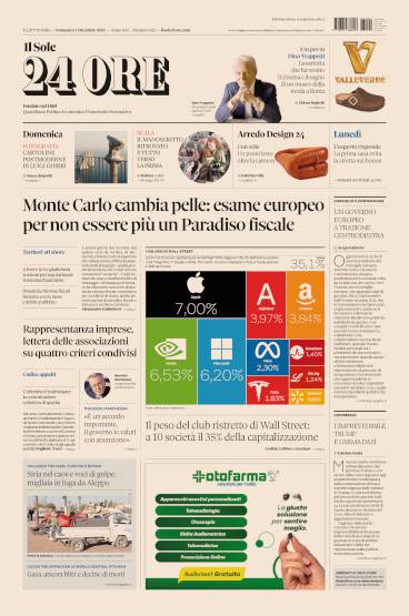 Prima-pagina-sole-24-ore-edizione-del-01-12-2024