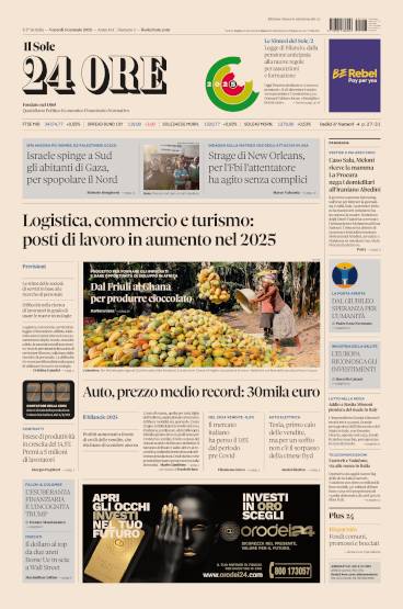 Prima-pagina-sole-24-ore-edizione-del-03-01-2025