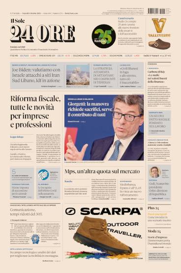 Prima-pagina-sole-24-ore-edizione-del-04-10-2024