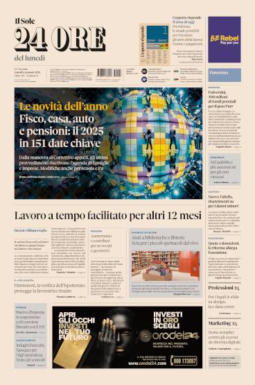 Prima-pagina-sole-24-ore-edizione-del-06-01-2025