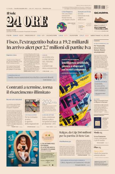 Prima-pagina-sole-24-ore-edizione-del-06-09-2024