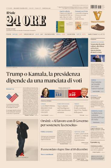 Prima-pagina-sole-24-ore-edizione-del-06-11-2024