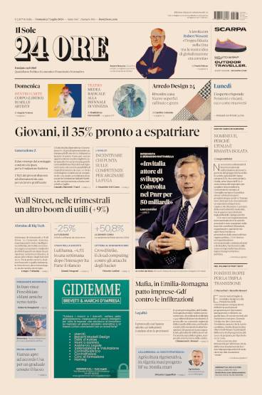 Prima-pagina-sole-24-ore-edizione-del-07-07-2024