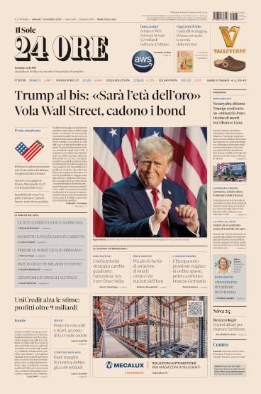 Prima-pagina-sole-24-ore-edizione-del-07-11-2024