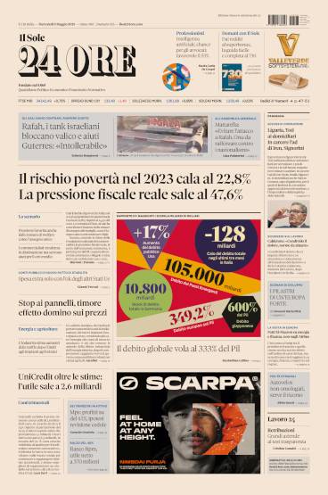 Prima-pagina-sole-24-ore-edizione-del-08-05-2024