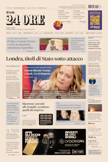 Prima-pagina-sole-24-ore-edizione-del-10-01-2025