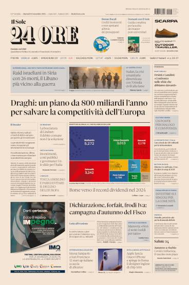 Prima-pagina-sole-24-ore-edizione-del-10-09-2024