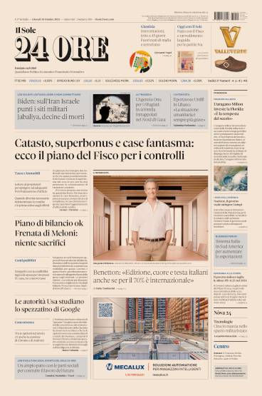 Prima-pagina-sole-24-ore-edizione-del-10-10-2024