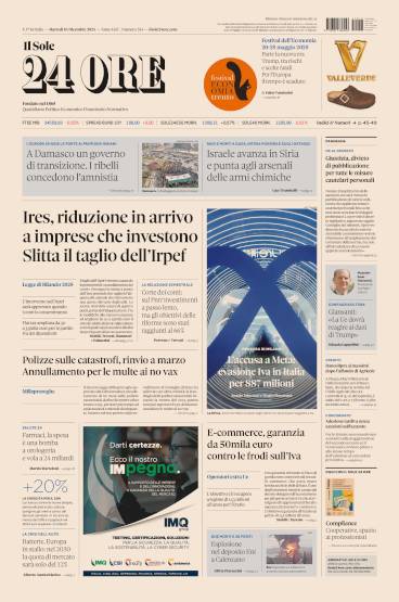 Prima-pagina-sole-24-ore-edizione-del-10-12-2024