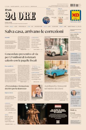 Prima-pagina-sole-24-ore-edizione-del-12-07-2024