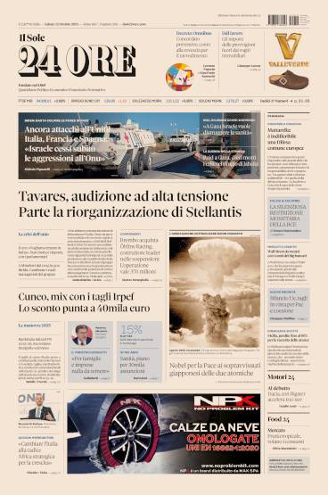 Prima-pagina-sole-24-ore-edizione-del-12-10-2024