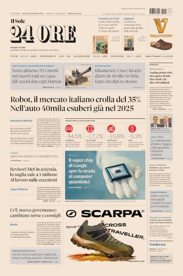 Prima-pagina-sole-24-ore-edizione-del-12-12-2024