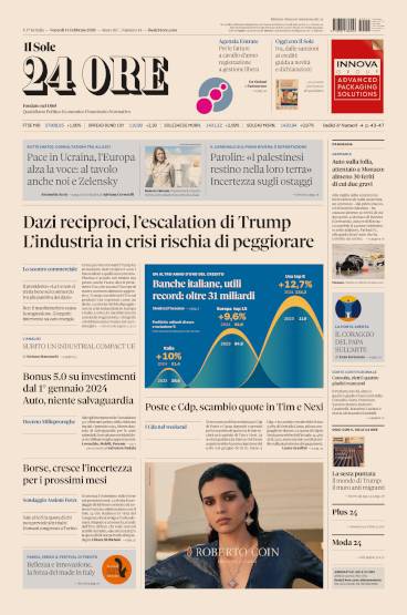 Prima-pagina-sole-24-ore-edizione-del-14-02-2025