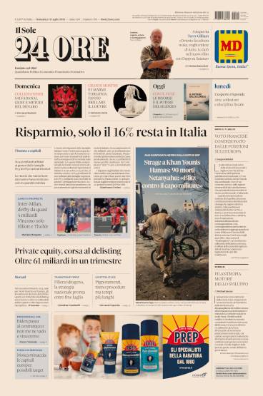 Prima-pagina-sole-24-ore-edizione-del-14-07-2024