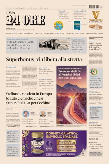 Prima-pagina-sole-24-ore-edizione-del-15-05-2024