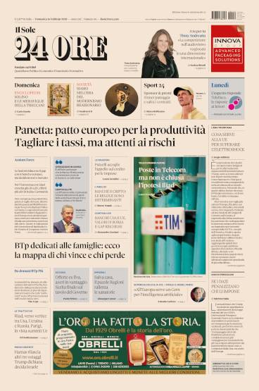 Prima-pagina-sole-24-ore-edizione-del-16-02-2025