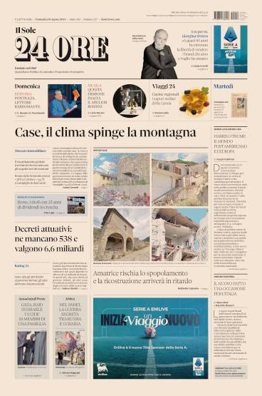 Prima-pagina-sole-24-ore-edizione-del-18-08-2024