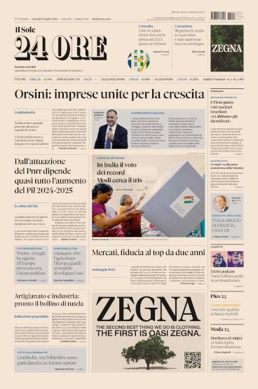 Prima-pagina-sole-24-ore-edizione-del-19-04-2024