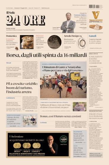 Prima-pagina-sole-24-ore-edizione-del-19-05-2024