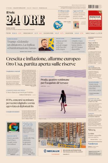 Prima-pagina-sole-24-ore-edizione-del-20-02-2025