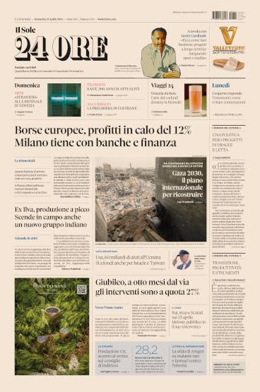 Prima-pagina-sole-24-ore-edizione-del-21-04-2024