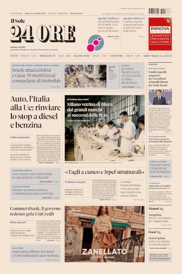 Prima-pagina-sole-24-ore-edizione-del-21-09-2024