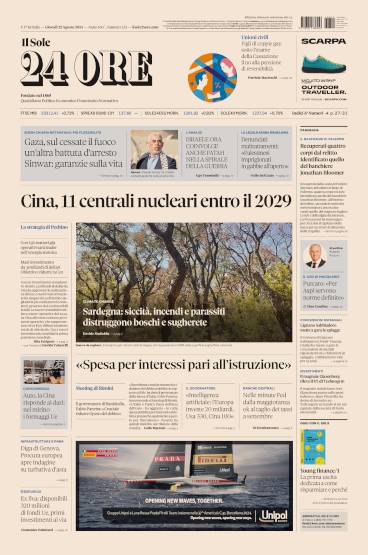 Prima-pagina-sole-24-ore-edizione-del-22-08-2024