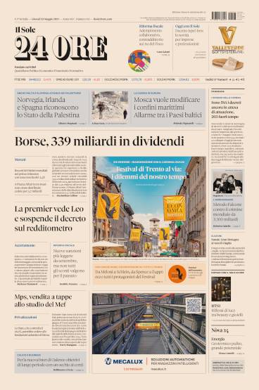 Prima-pagina-sole-24-ore-edizione-del-23-05-2024