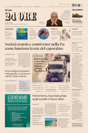 Prima-pagina-sole-24-ore-edizione-del-23-06-2024