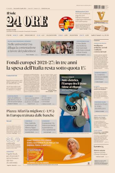 Prima-pagina-sole-24-ore-edizione-del-24-04-2024