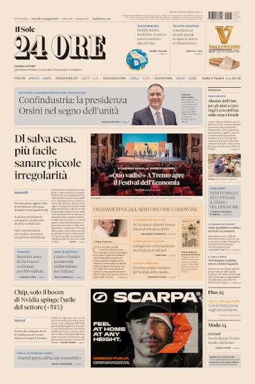 Prima-pagina-sole-24-ore-edizione-del-24-05-2024