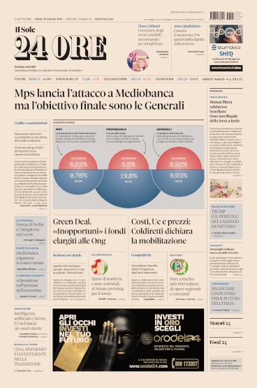 Prima-pagina-sole-24-ore-edizione-del-25-01-2025