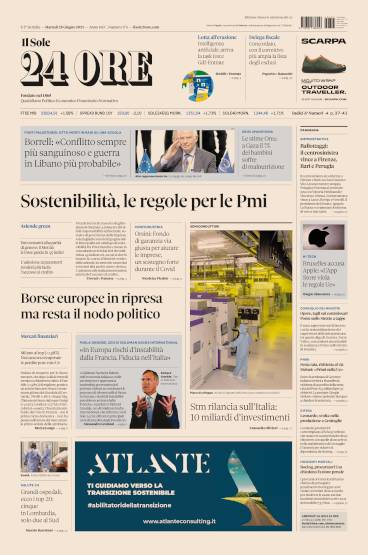 Prima-pagina-sole-24-ore-edizione-del-25-06-2024