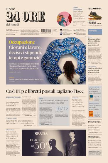 Prima-pagina-sole-24-ore-edizione-del-25-11-2024