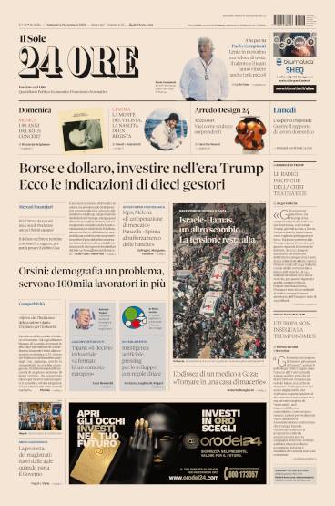 Prima-pagina-sole-24-ore-edizione-del-26-01-2025