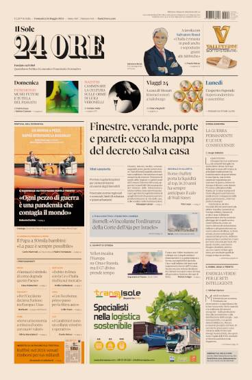 Prima-pagina-sole-24-ore-edizione-del-26-05-2024