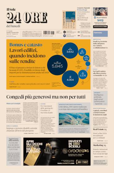 Prima-pagina-sole-24-ore-edizione-del-27-01-2025