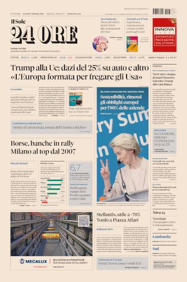 Prima-pagina-sole-24-ore-edizione-del-27-02-2025