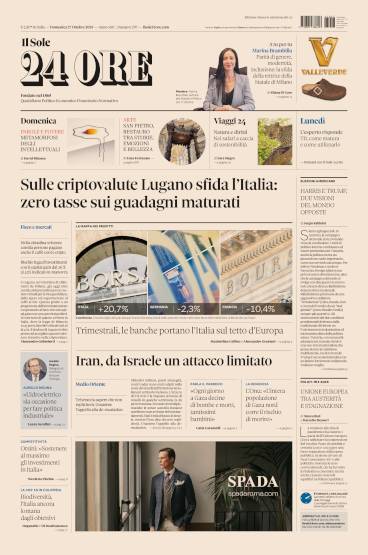 Prima-pagina-sole-24-ore-edizione-del-27-10-2024