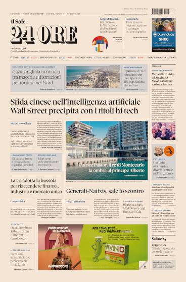 Prima-pagina-sole-24-ore-edizione-del-28-01-2025