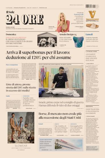 Prima-pagina-sole-24-ore-edizione-del-28-04-2024